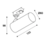 Connor 3-Phase track spot black