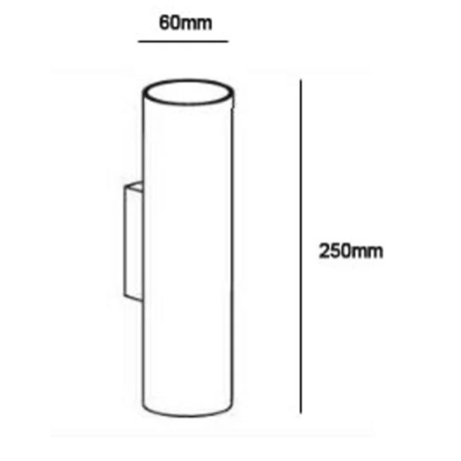 Connor Up & Down Wall Lamp Black