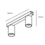 Connor 2 Ceiling Spot Black