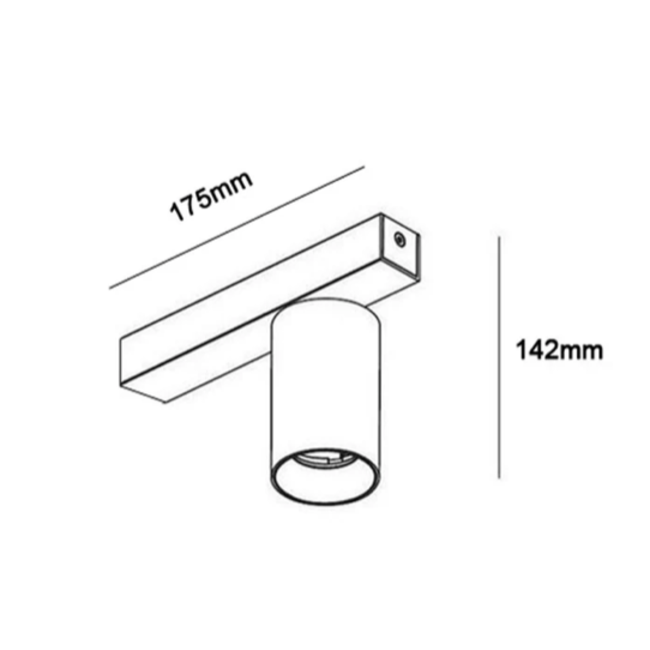 Spot de plafond Connor 1 blanc