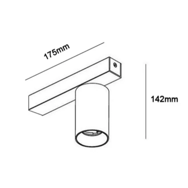 Spot de plafond Connor 1 noir