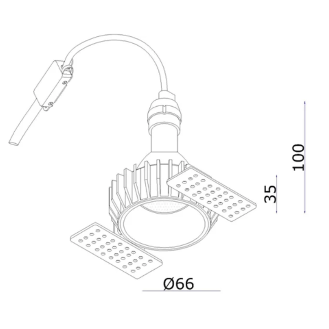 Clickfit Trimless Recessed Spotlight Black
