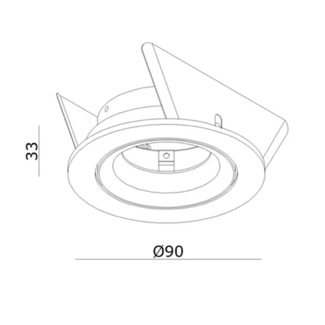 Clickfit Smooth Adjustable Recessed Spotlight White