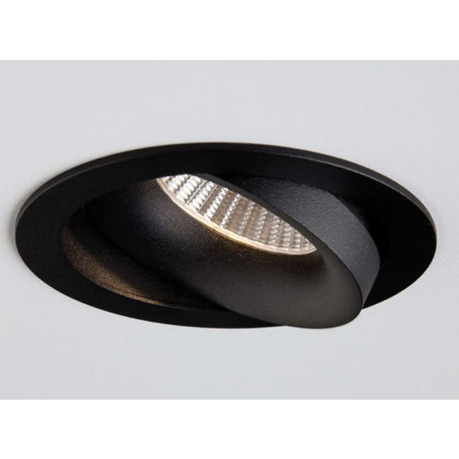 Clickfit Smooth Adjustable Recessed Spotlight Black