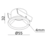 Spot encastré Clickfit Deep Small Blanc