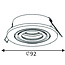 TUBE - Inbouwspot - Ø 9 cm - GU10 - Mat Chroom