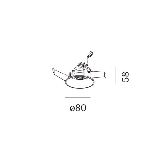 Spot encastré RONY ADJUST petit 1.0