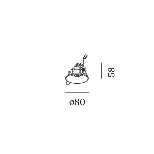 RONY ADJUST petit 1.0 projecteur encastré