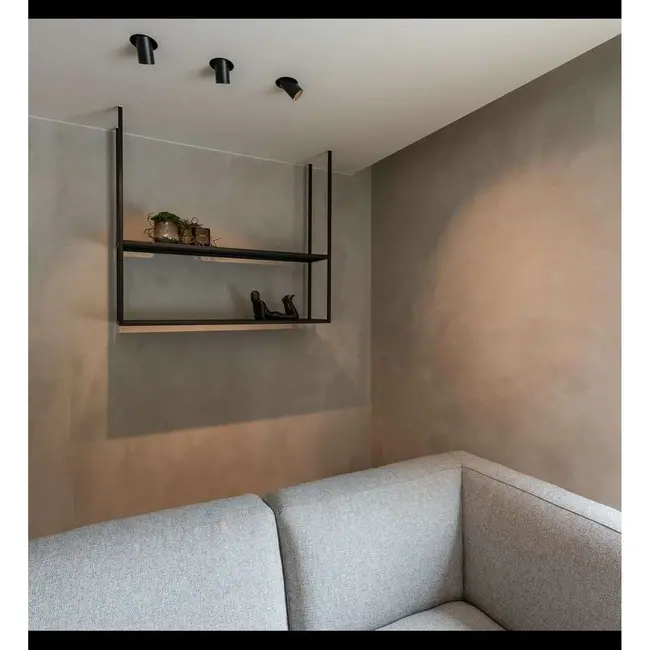 TUUP SEMI-RECESSED SPOT BLACK - 2700K