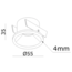 Spot encastré Clickfit Deep Small IP54 blanc