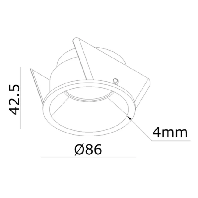 Clickfit Deep Recessed Spotlight White