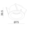 Clickfit Deep Medium Recessed Spotlight Black