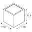Applique d'extérieur SITRA CUBE anthracite en forme de cube