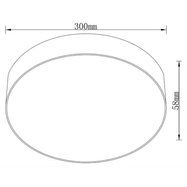 Plafonnier Drum 300 Blanc