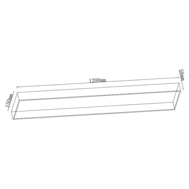 Plafonnier Drum 1200 noir