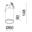 Tuup Basic Semi-Inbouw Plafondspot Wit - 2700K