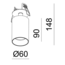 Tuup Basic Semi-Inbouw Plafondspot Zwart - 3000K