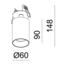 Tuup Basic Semi-Inbouw Plafondspot Zwart - 2700K