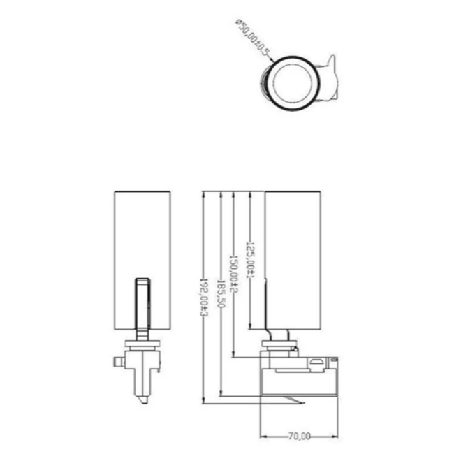 Tuup 3-fase Trackspot Wit - 3000K