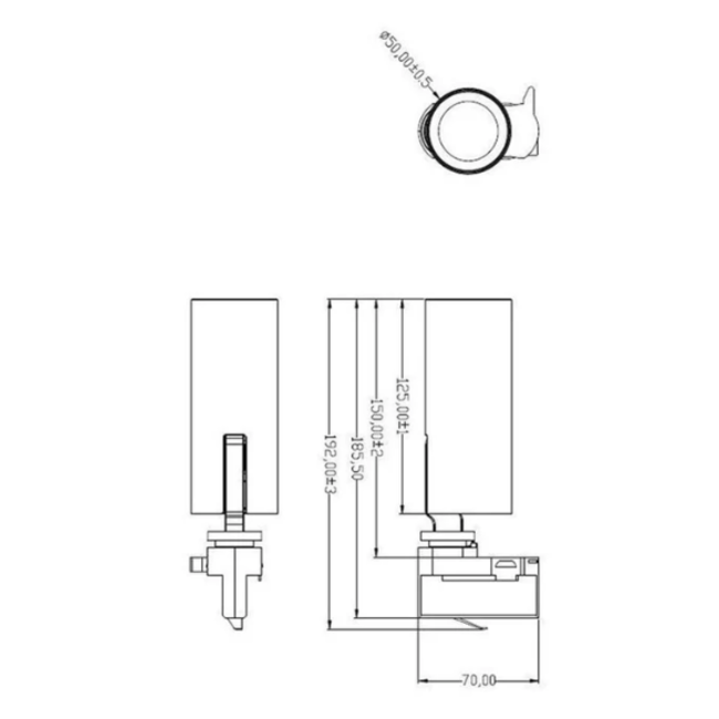Tuup 3-Fase trackspot Wit - 2700K