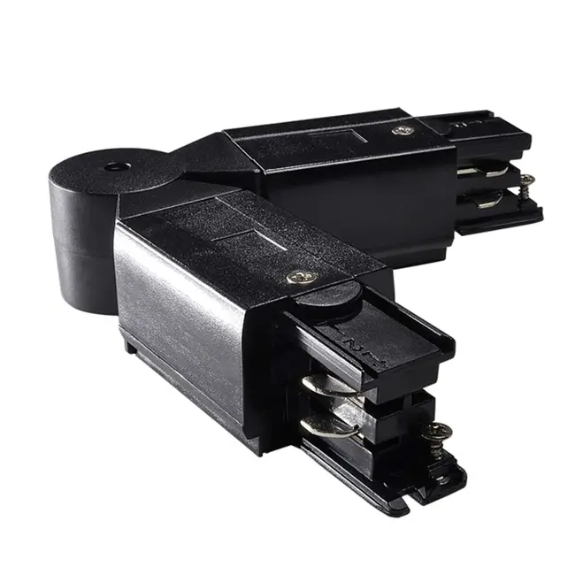 A-Track 3-phase adjustable angle connector black
