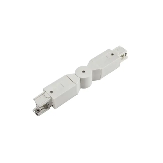A-Track 3-fase verstelbare hoekconnector wit
