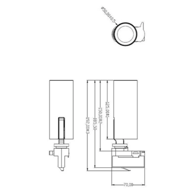 Tuup 3-Phase Trackspot Black - 3000K