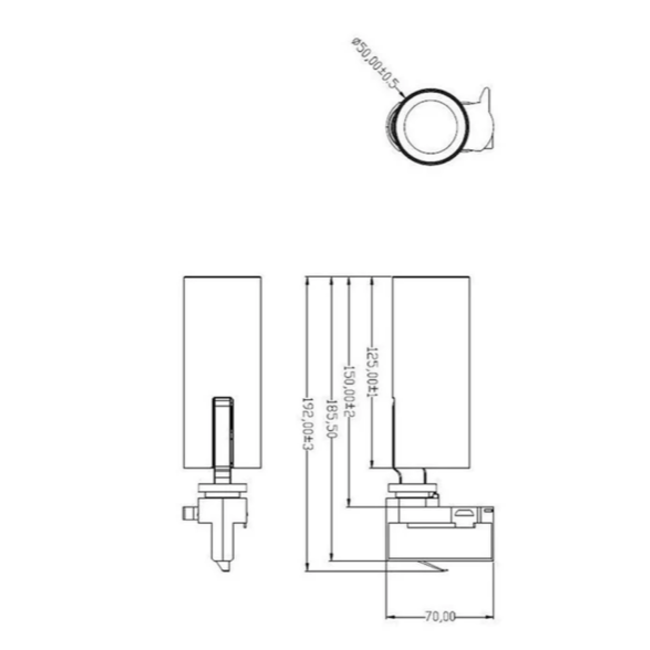 Tuup 3-phase Trackspot Black - 2700K