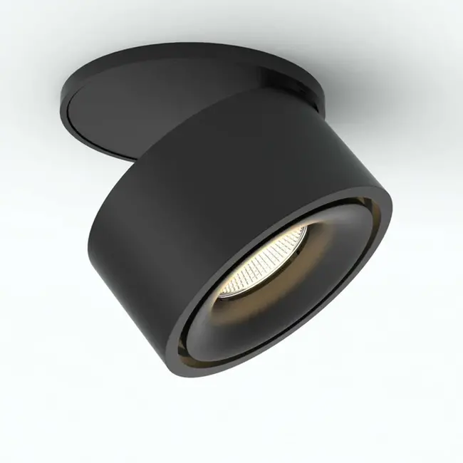 Nimis 1 Inbouw Plafondspot Zwart - 2700K