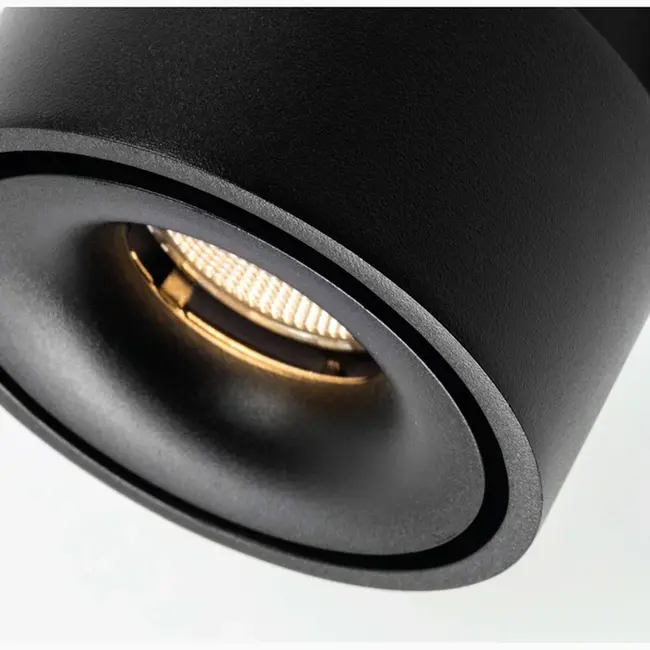 Nimis 1 Inbouw Plafondspot Zwart - 2700K