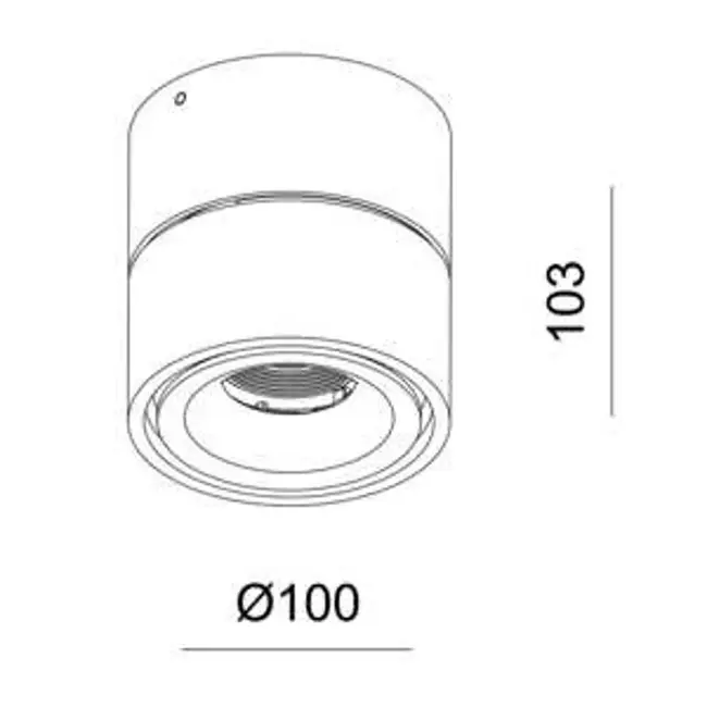 Nimis 1 Ceiling Spot White - 2700K