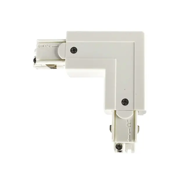 A-Track 3-phase earth out L-connector white