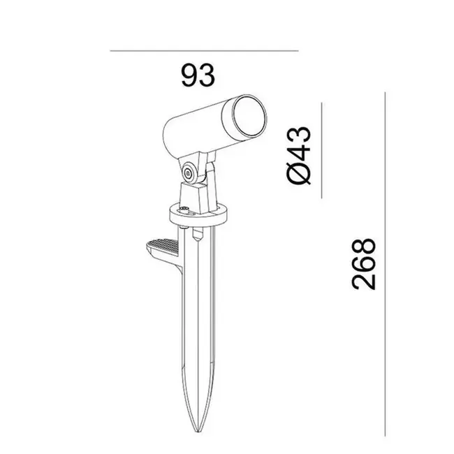 Manny Medium Prikspot Zwart