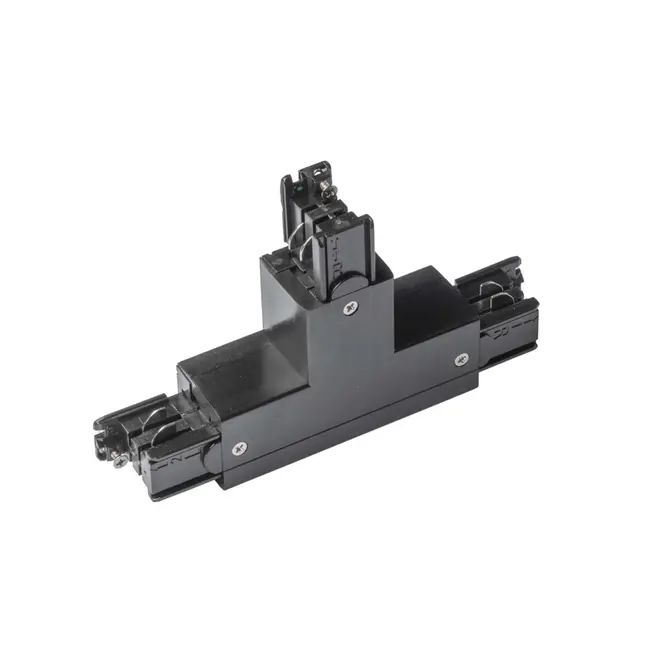 A-Track 3-fase links 1 T-connector zwart