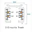 A-Track 3-fase Rail 1.5m Zwart