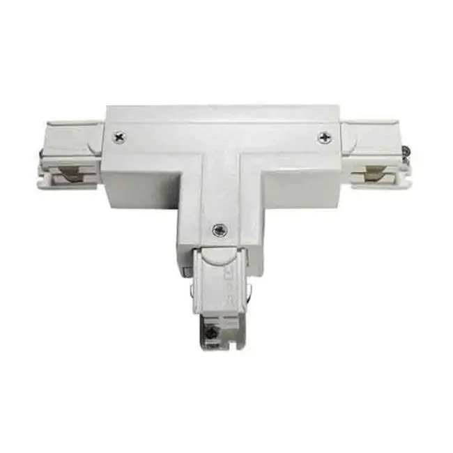 Connecteur en T triphasé A-Track 2 droit blanc
