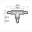 Connecteur en T triphasé A-Track 2 droit blanc