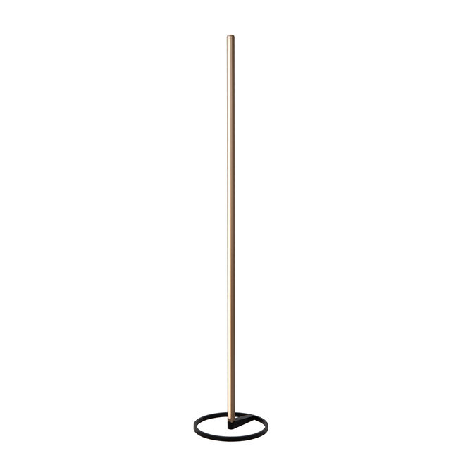 Premium BRAGA - Vloerlamp - Ø 30 cm - LED Dimb. - CCT - 1x22W 2700K/4000K - Koffie - 23772/18/96