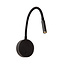 Premium ASJA - Oplaadbare Wandspot / Wandlamp - Accu/Batterij - LED 3 StepDim - 1x3W 2700K - Zwart - 41206/03/30