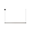 Premium MARNIK - Pendant lamp - Ø 2.5 cm - LED Dimb. - CCT - 1x22W 2700K/4000K - Hand motion sensor - Black - 41405/24/30