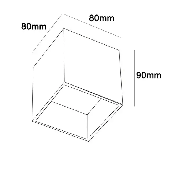 Chuck 1 Surface-mounted spotlight White