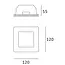 Gypsy Square Recessed Spotlight Plaster