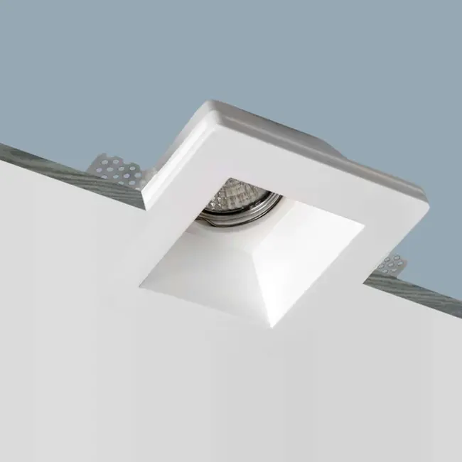 Gypsy Square Recessed Spotlight Plaster