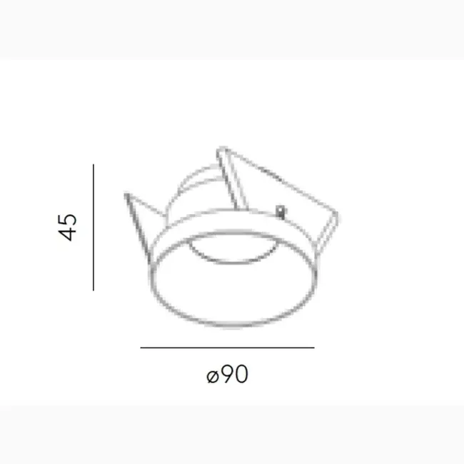 Clickfit Cave Recessed Spotlight Black