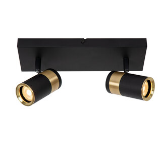 Lucide GORIK - Ceiling spotlight - 2xGU10 - Black