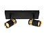 GORIK - Spot de plafond - 2xGU10 - Noir - 53909/02/30