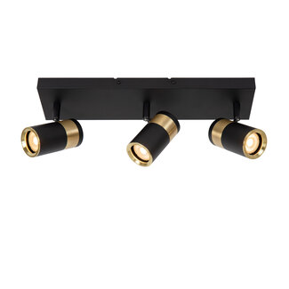 Lucide GORIK - Ceiling spotlight - 3xGU10 - Black