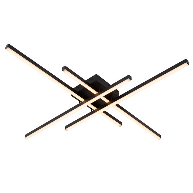 NOVAK - Plafonnière - LED Dimb. - CCT - 1x42W 2700K/4000K - Zwart - 78100/42/30