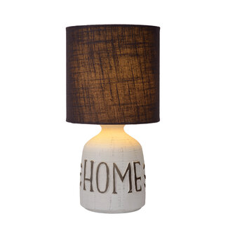 Lucide COSBY - Lampe de table - Ø 16,5 cm - 1xE14 - Blanc