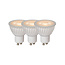 Lucide MR16 - Led lamp - Ø 5 cm - LED Dimb. - GU10 - 3x5W 3000K - Wit - Set van 3